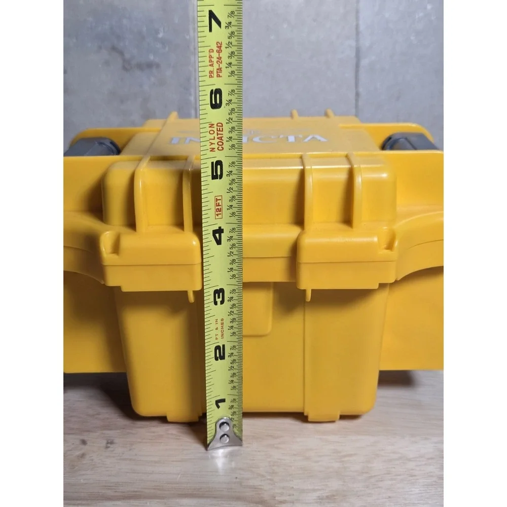 Invicta Yellow Hard Plastic Watch Storage Case Box Only Foam Interior